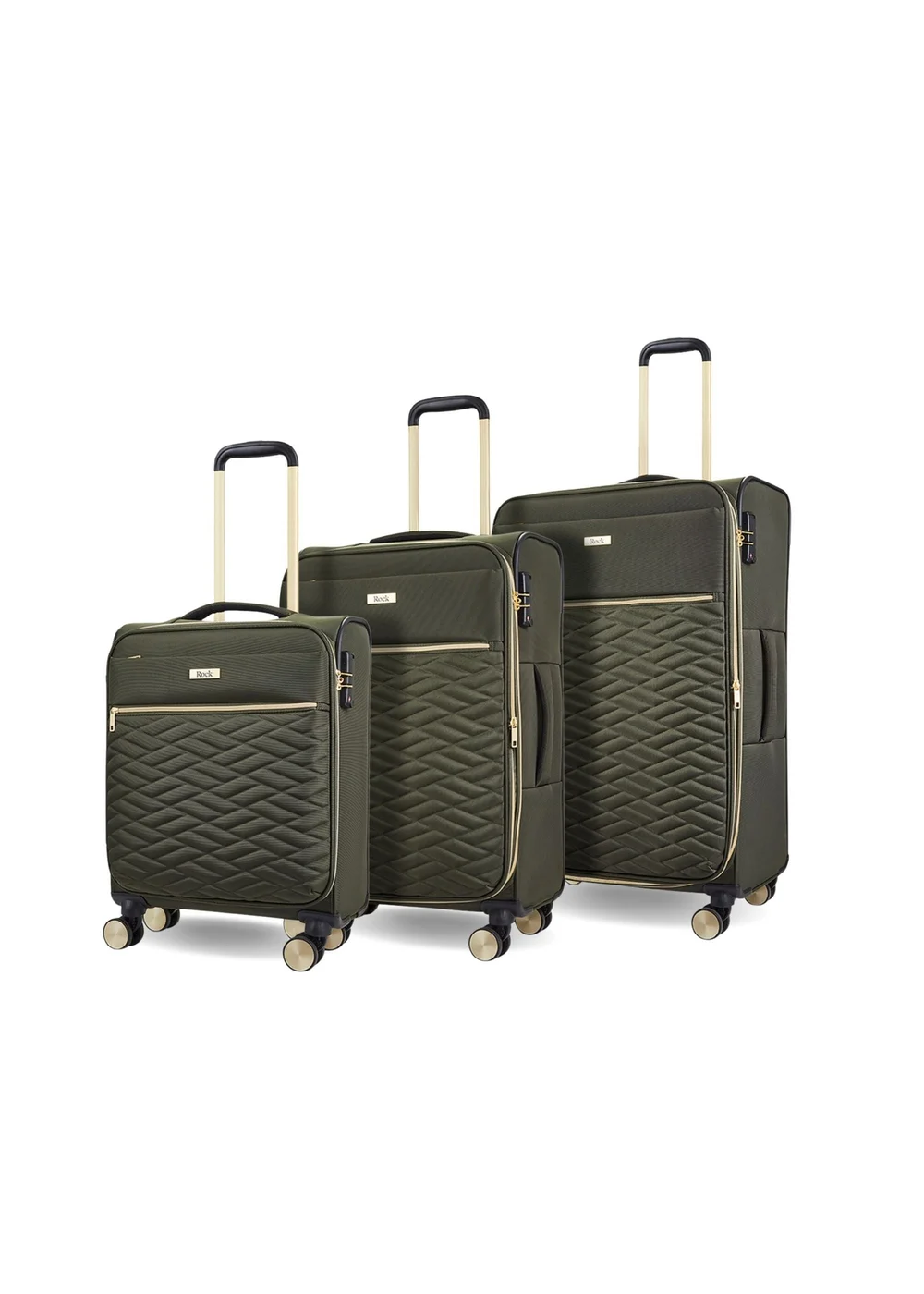 Rock Sloane Suitcase Khaki - Small Image 1