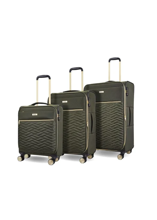 Rock Sloane Suitcase Khaki - Small Image 1