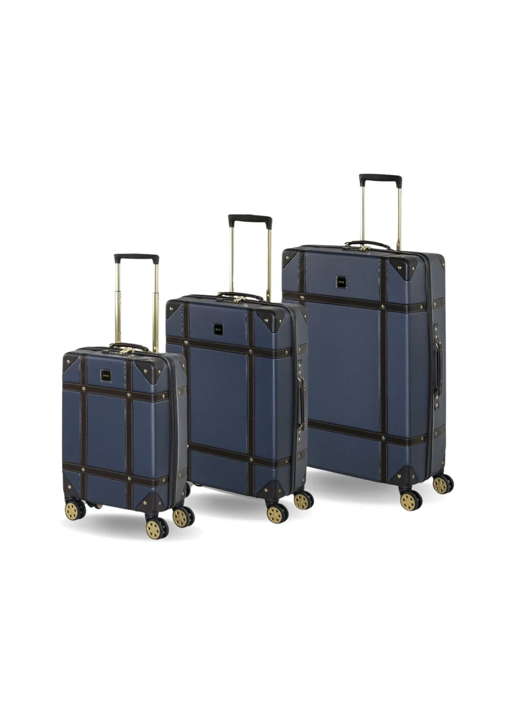 Rock Vintage Suitcase Navy - Small Image 1