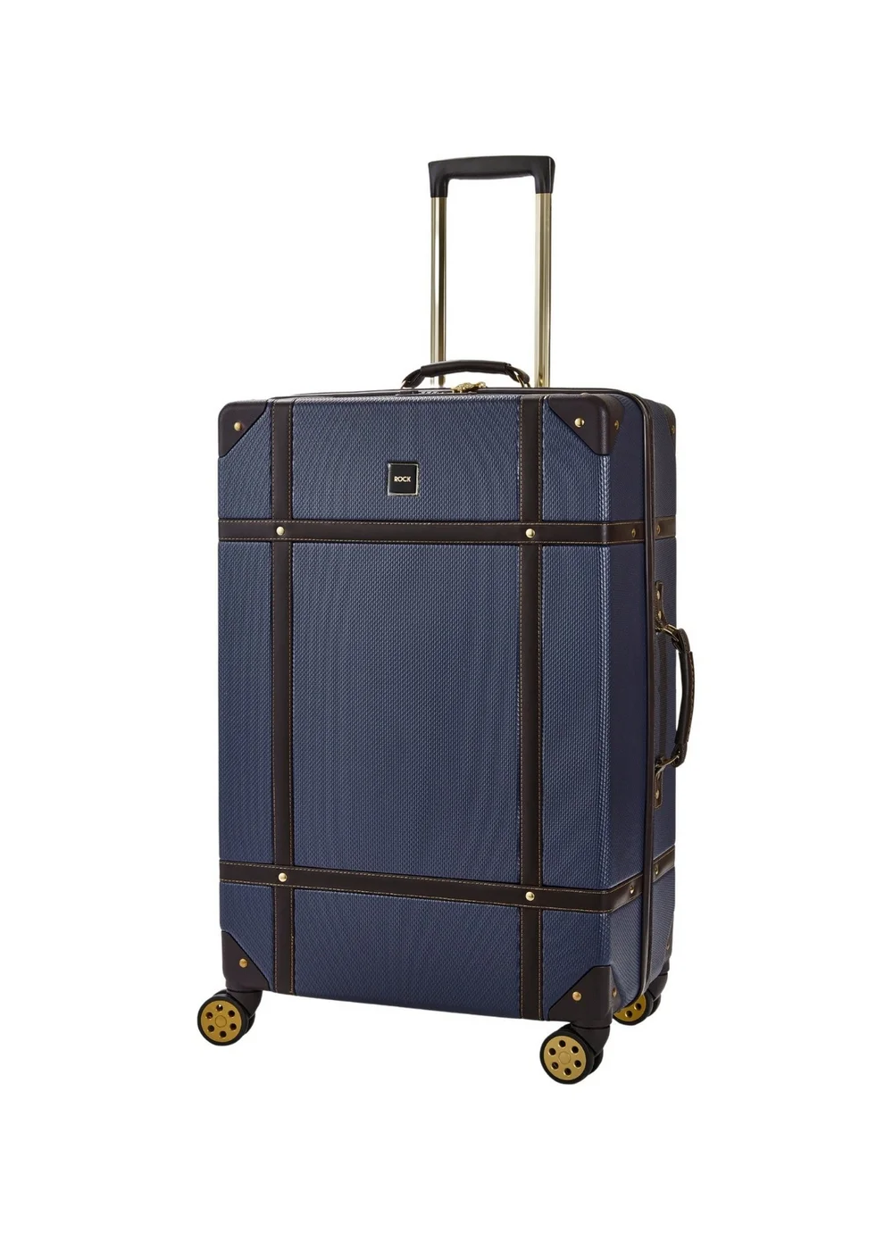 Rock Vintage Suitcase Navy - Small Image 2