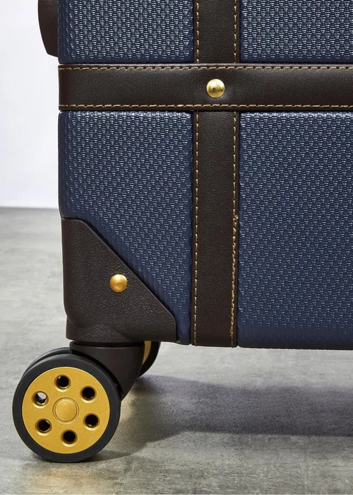 Rock Vintage Suitcase Navy - Small Image 3