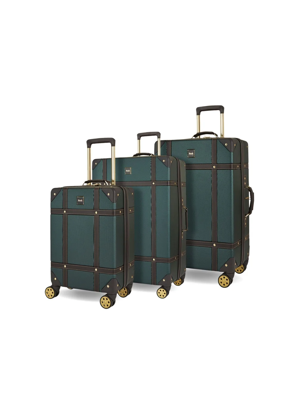 Rock Vintage Suitcase Emerald Green - Small Image 1