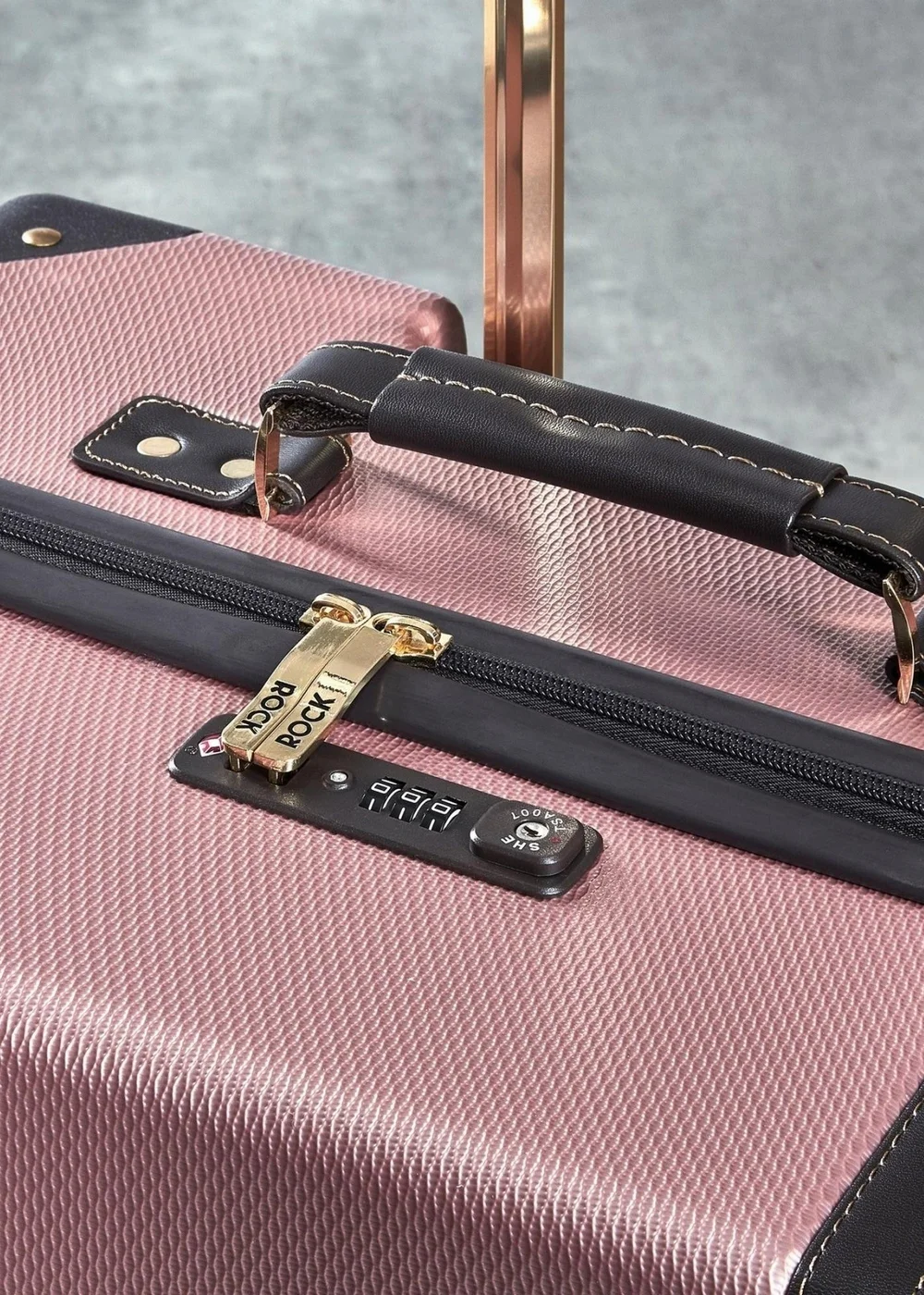 Rock Vintage Suitcase Pink - Small Image 4
