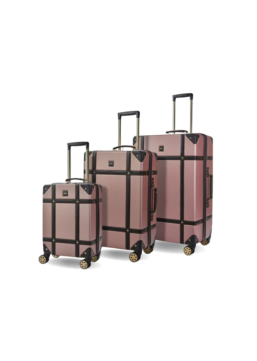 Rock Vintage Suitcase Pink - Small Image 1