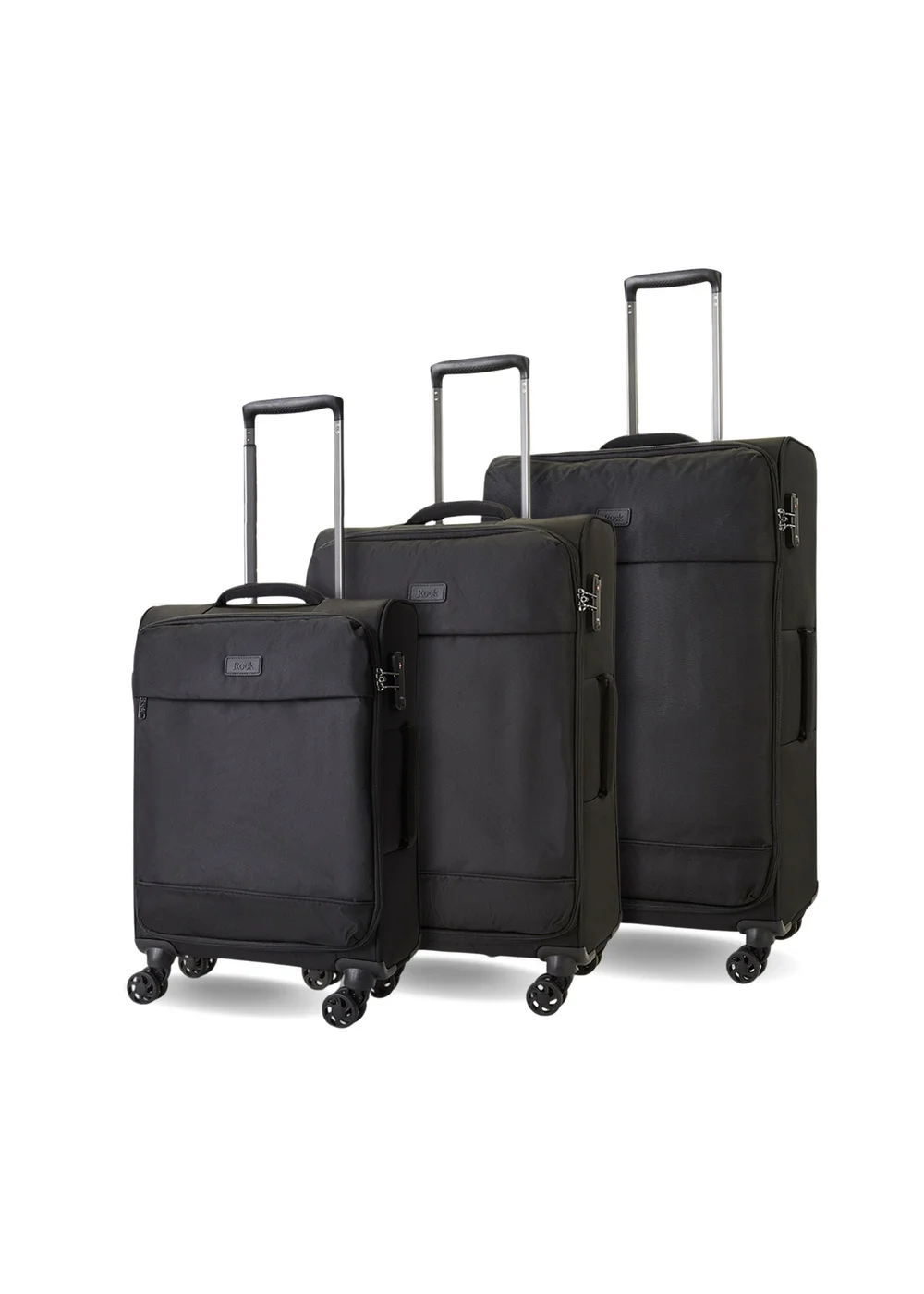 Rock Paris Suitcase Black - Medium Image 1