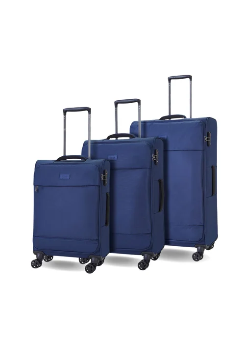 Rock Paris Suitcase Navy - Cabin Image 1