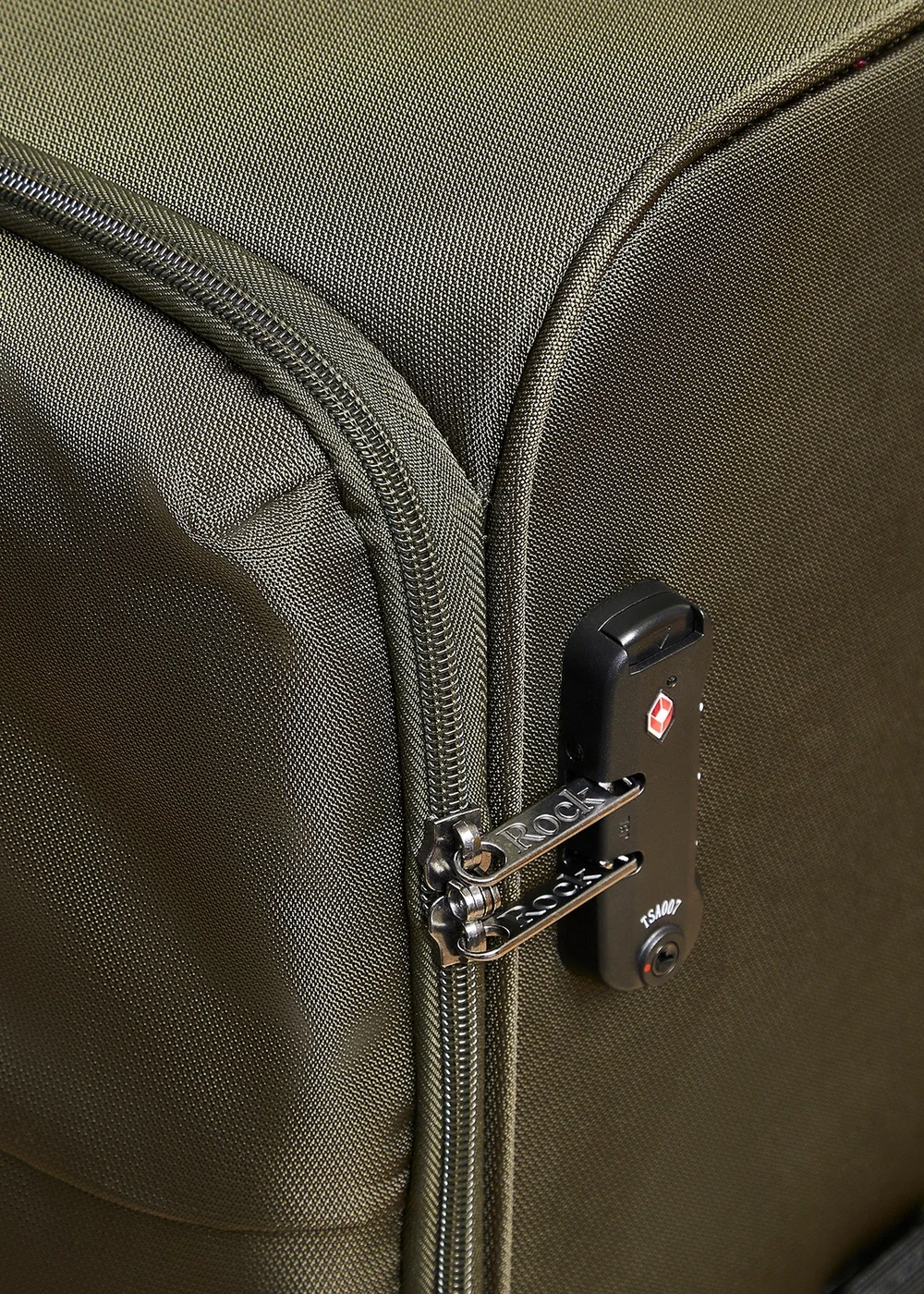 Rock Paris Suitcase Olive Green - Cabin Image 6