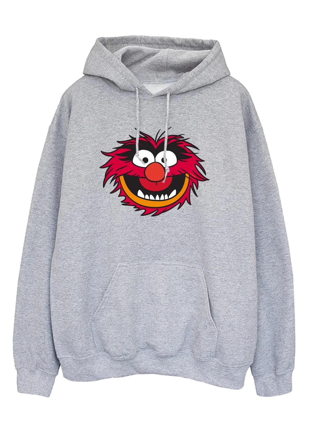 Generic Muppet Head Disney Muppets Animal Head Heather Grey Printed Hoodie - S | Matalan