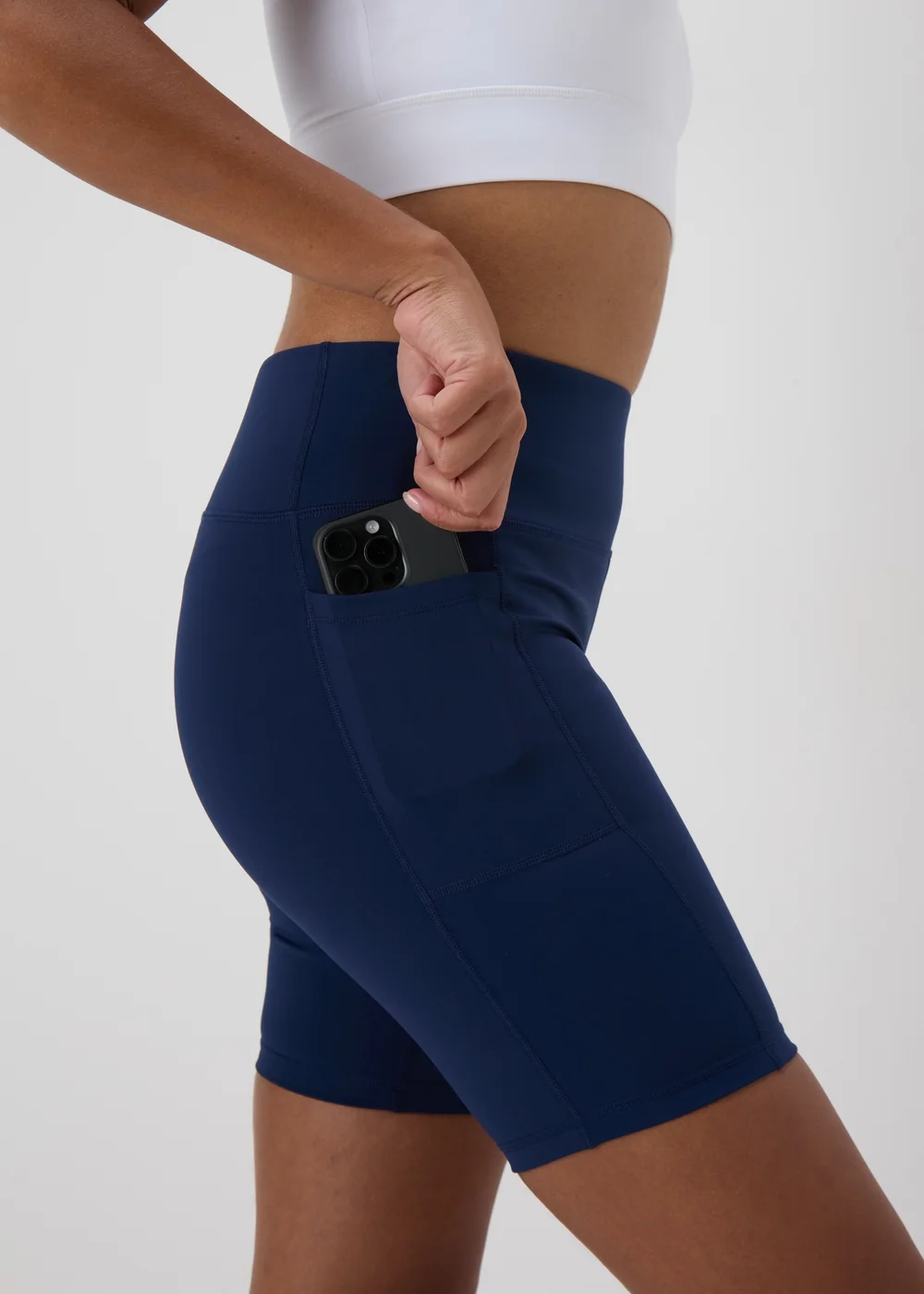Souluxe Navy Cycling Shorts - 8 Image 3