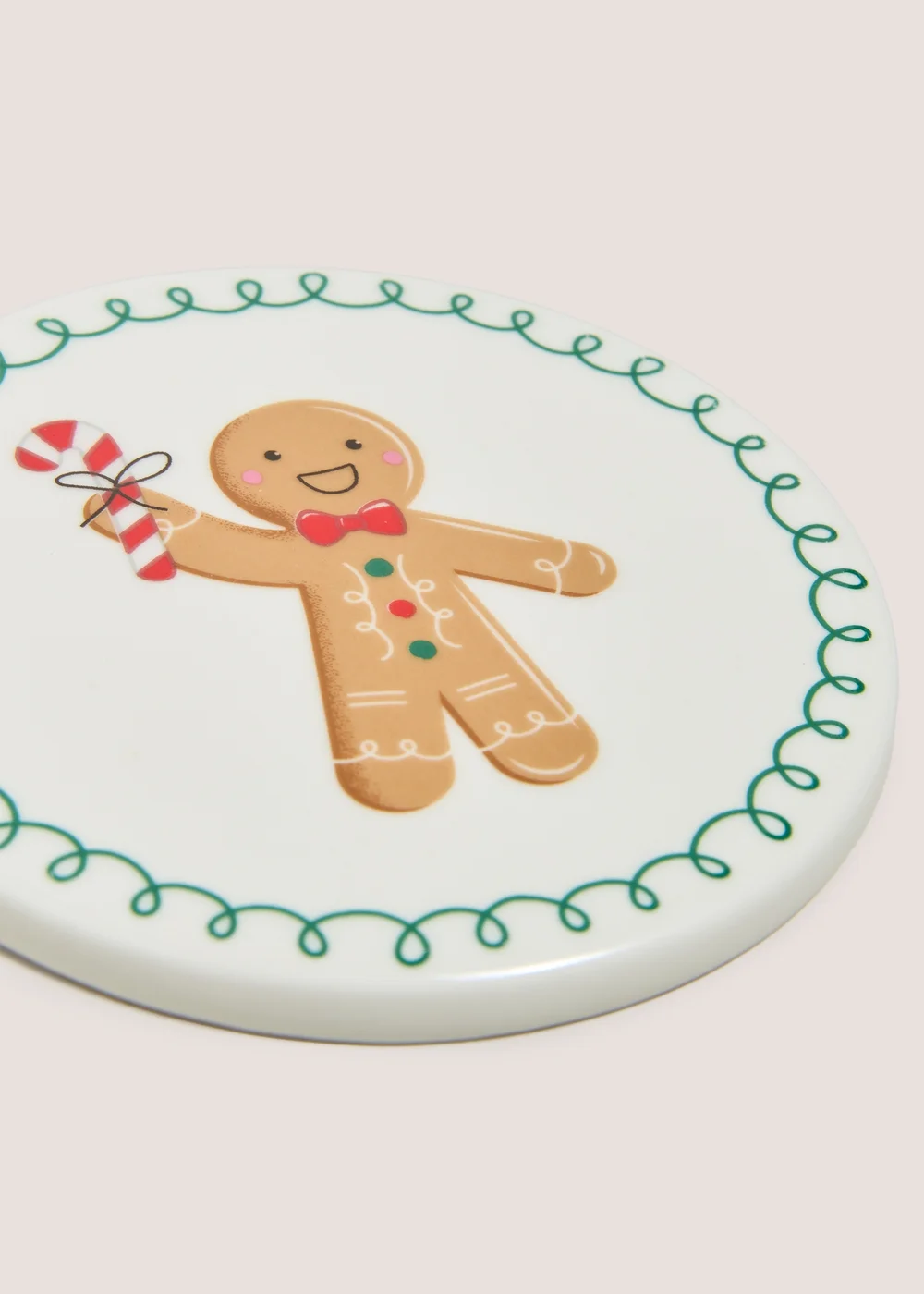 Joyful Christmas Gingerbread Coaster Image 2