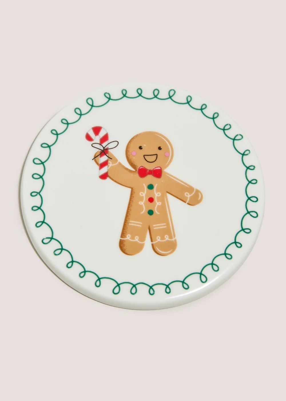 Joyful Christmas Gingerbread Coaster Image 1