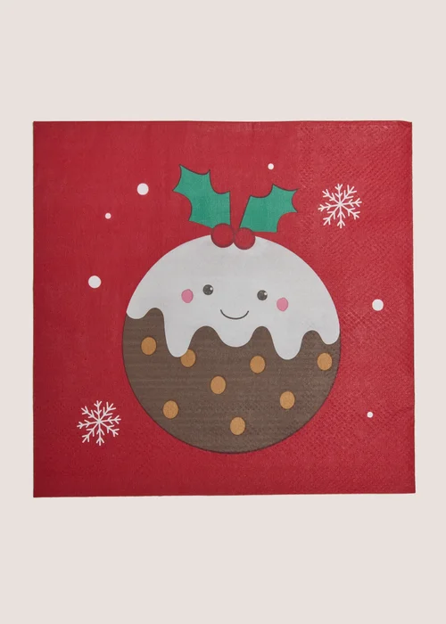 Christmas Pudding Napkins Image 1