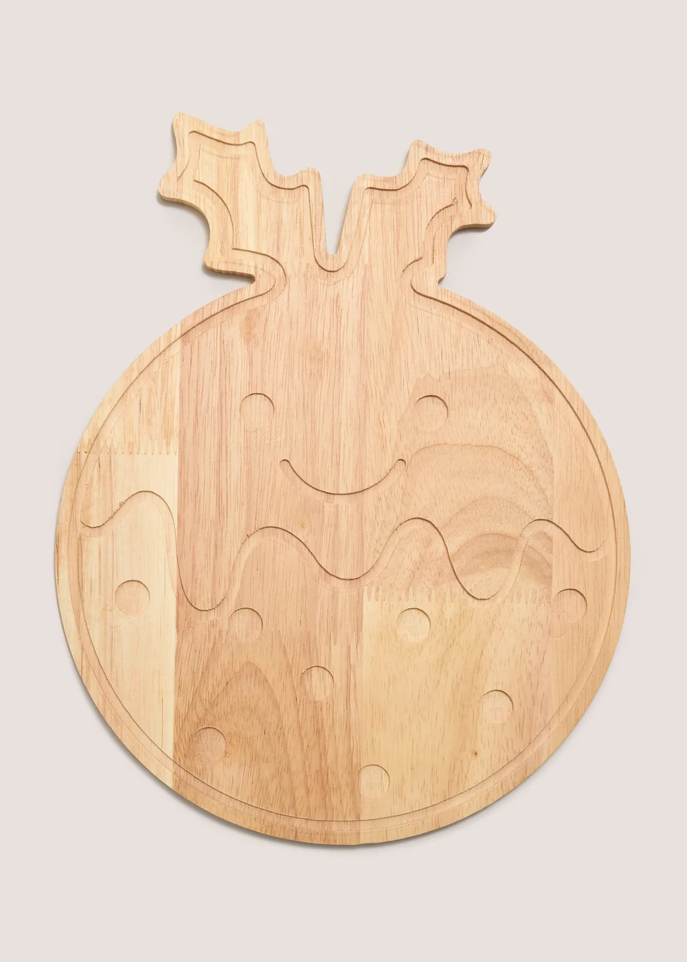 Joyful Christmas Pudding Shaped Board Image 1