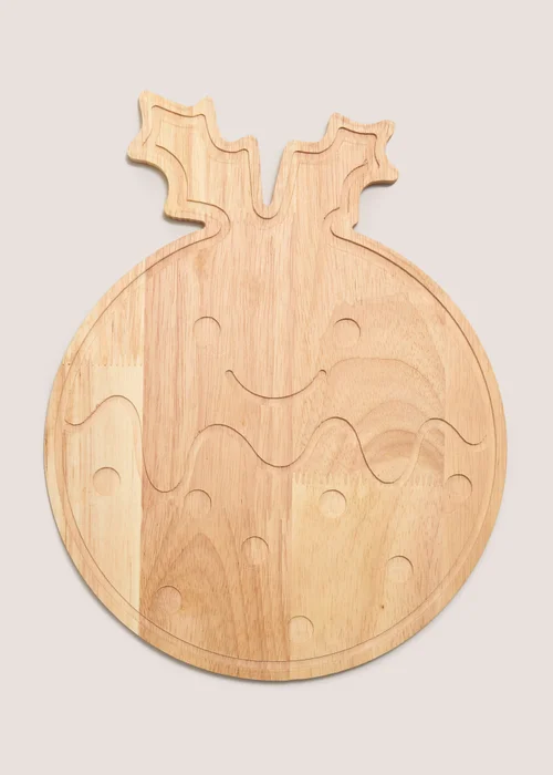 Joyful Christmas Pudding Shaped Board Image 1