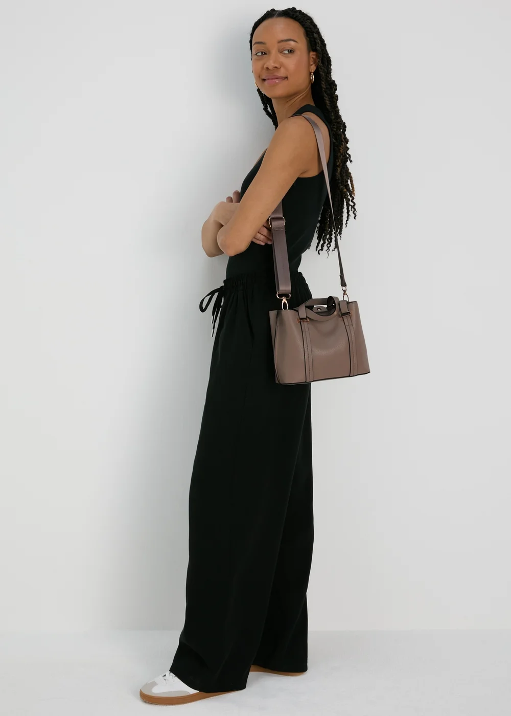Taupe Mini Tote Bag - One Size Image 1