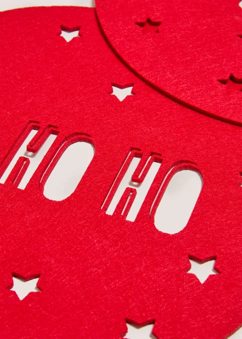 2 Pack Red Slogan Felt Placemats Image 2