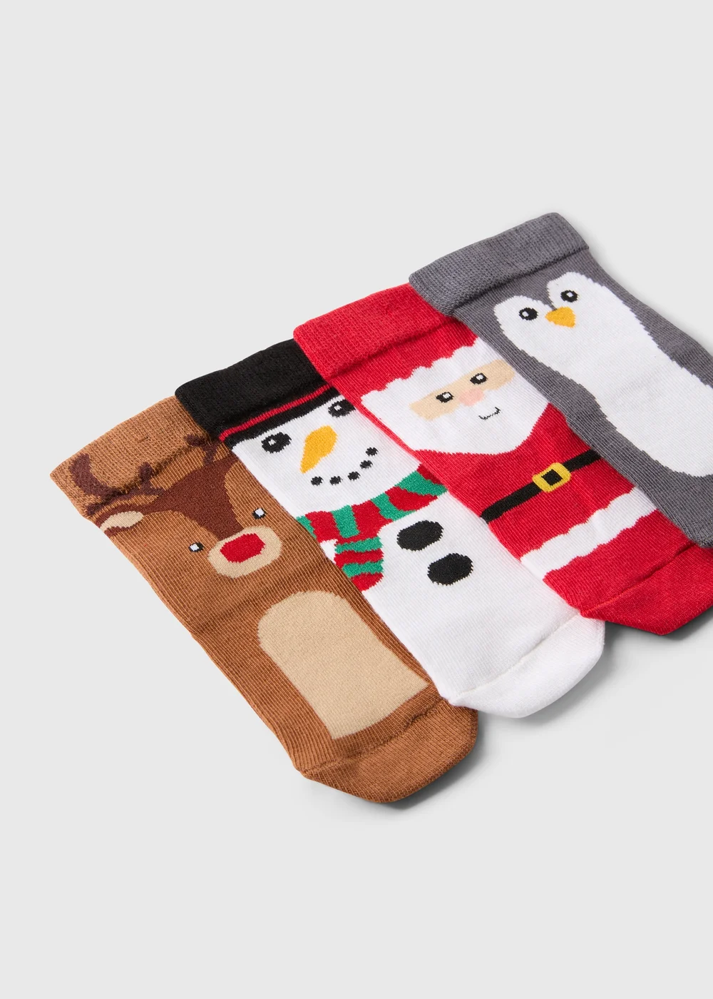 4 Pack Baby Christmas Socks (Newborn-24mths) - 0-3 months Image 2