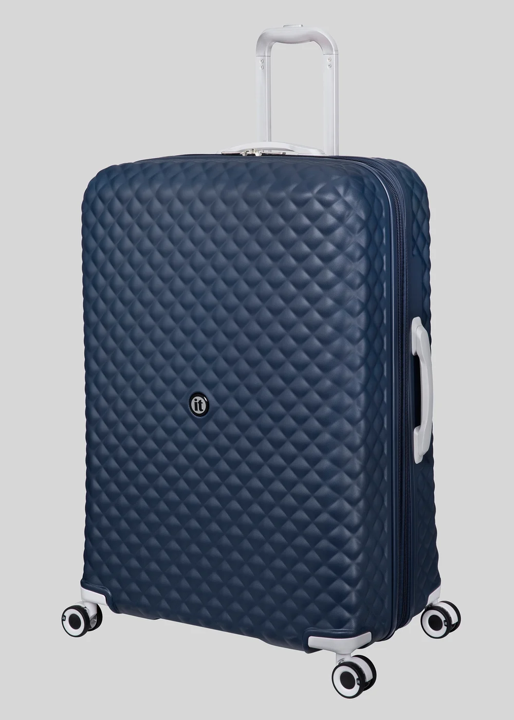 IT Luggage Navy Quilted Suitcase - Cabin Image 3