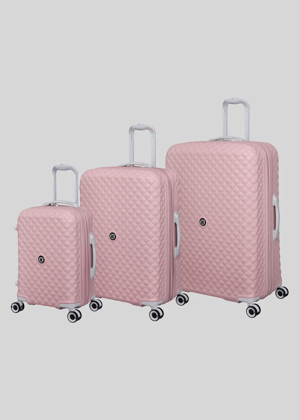 IT Luggage Mauve Quilted Suitcase - Cabin Image 1