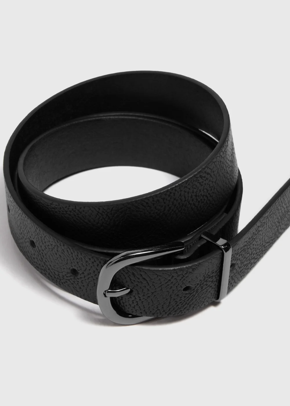 Black Gunmetal Jeans Belt - Small Image 2