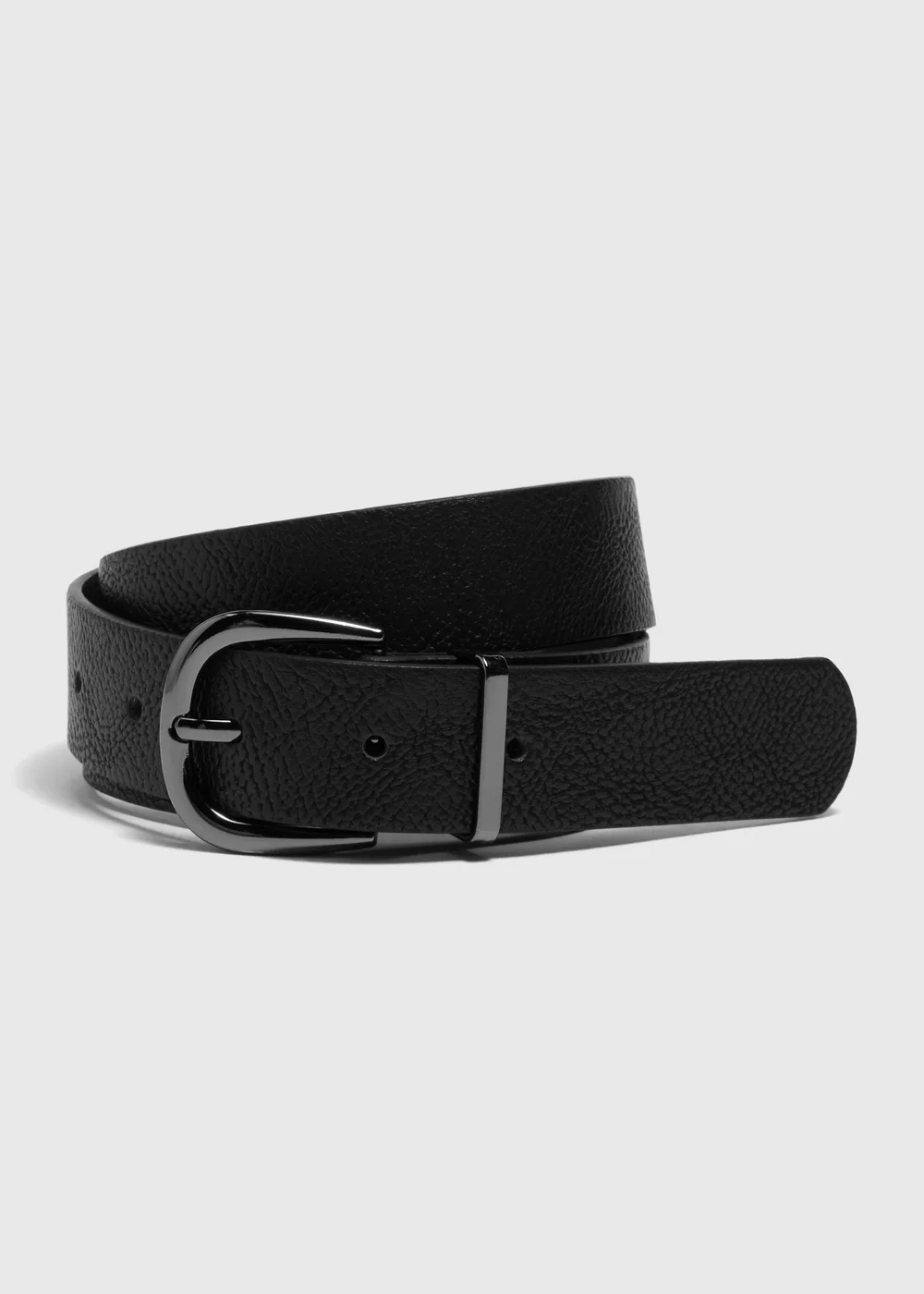 Black Gunmetal Jeans Belt - Small Image 1
