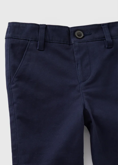 Boys Navy Chinos (1-7yrs) - 1 half year to 2 Image 2