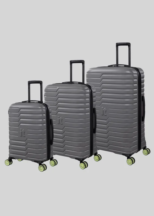 IT Luggage Grey Hard-shell Suitcase - Cabin Image 1