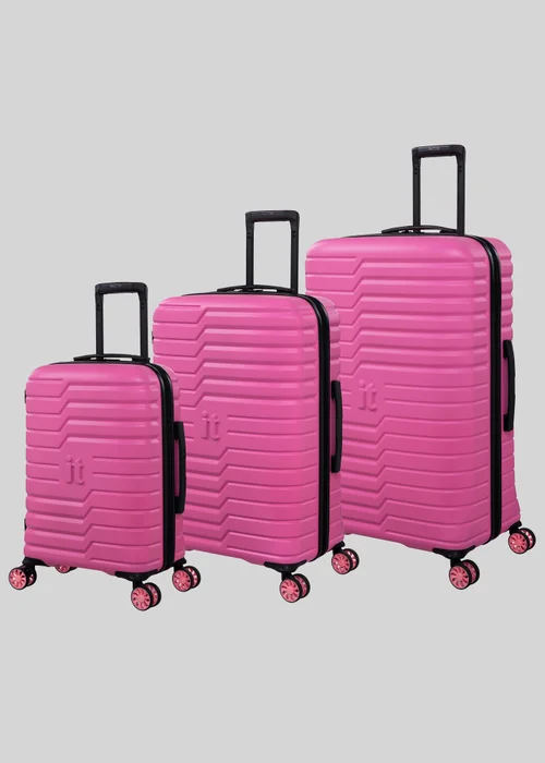 IT Luggage Pink Hard-shell Suitcase - Cabin Image 1
