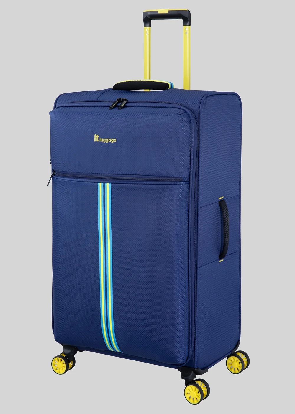 IT Luggage Blue Soft Suitcase - Cabin Image 3