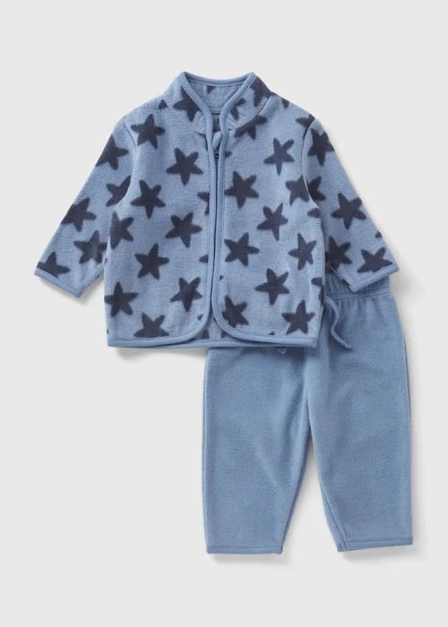 Baby Blue Fleece & Jogging Bottoms Set (Newborn-23mths) - Age 0 - 3 Months Image 1