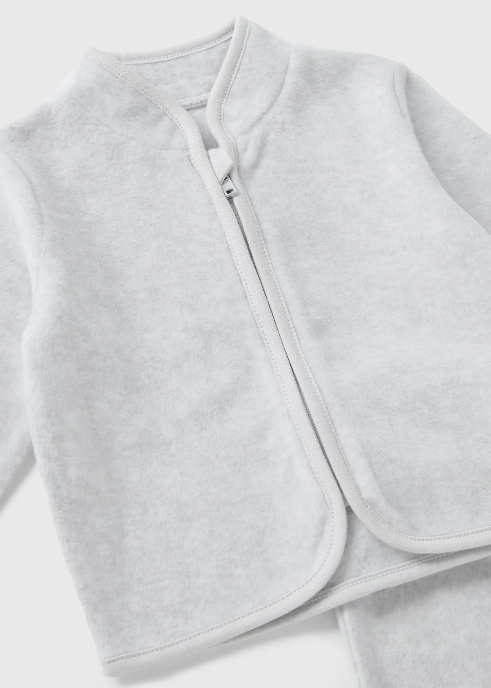 Baby Grey Fleece & Jogging Bottoms Set (Newborn-23mths) - Age 0 - 3 Months Image 2