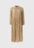 Cream Paisley Midi Shirt Dress - Size 8 Image 4