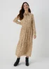 Cream Paisley Midi Shirt Dress - Size 8 Image 1