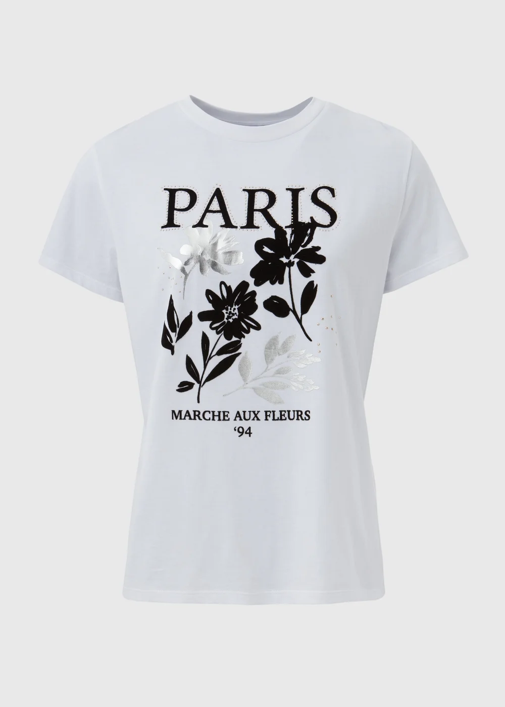 White Paris Graphic T-Shirt - 8 Image 5