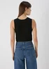 Black Twist Ribbed Vest - Size 8 Image 2