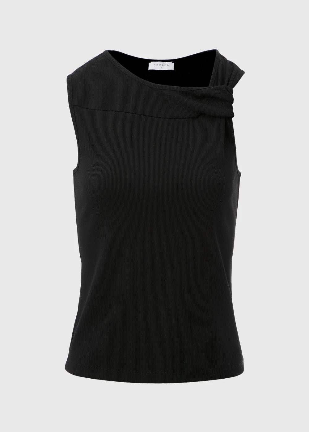 Black Twist Ribbed Vest - Size 8 Image 5
