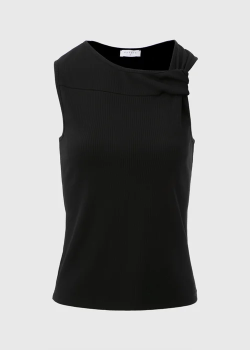Black Twist Ribbed Vest - Size 8 Image 5