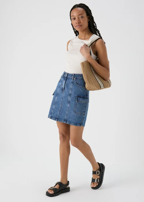 Cream Front Twist Ribbed Vest - 8 Image 4