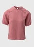 Pink Lace Insert Top - Size 8 Image 5