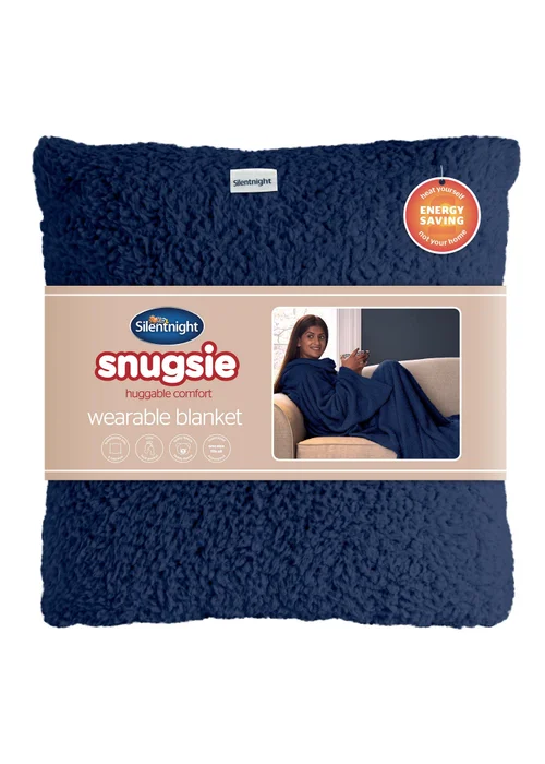 Silentnight Navy Snugsie Blanket Image 1
