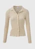 Cream Lace Knit Shirt - Size 8 Image 5