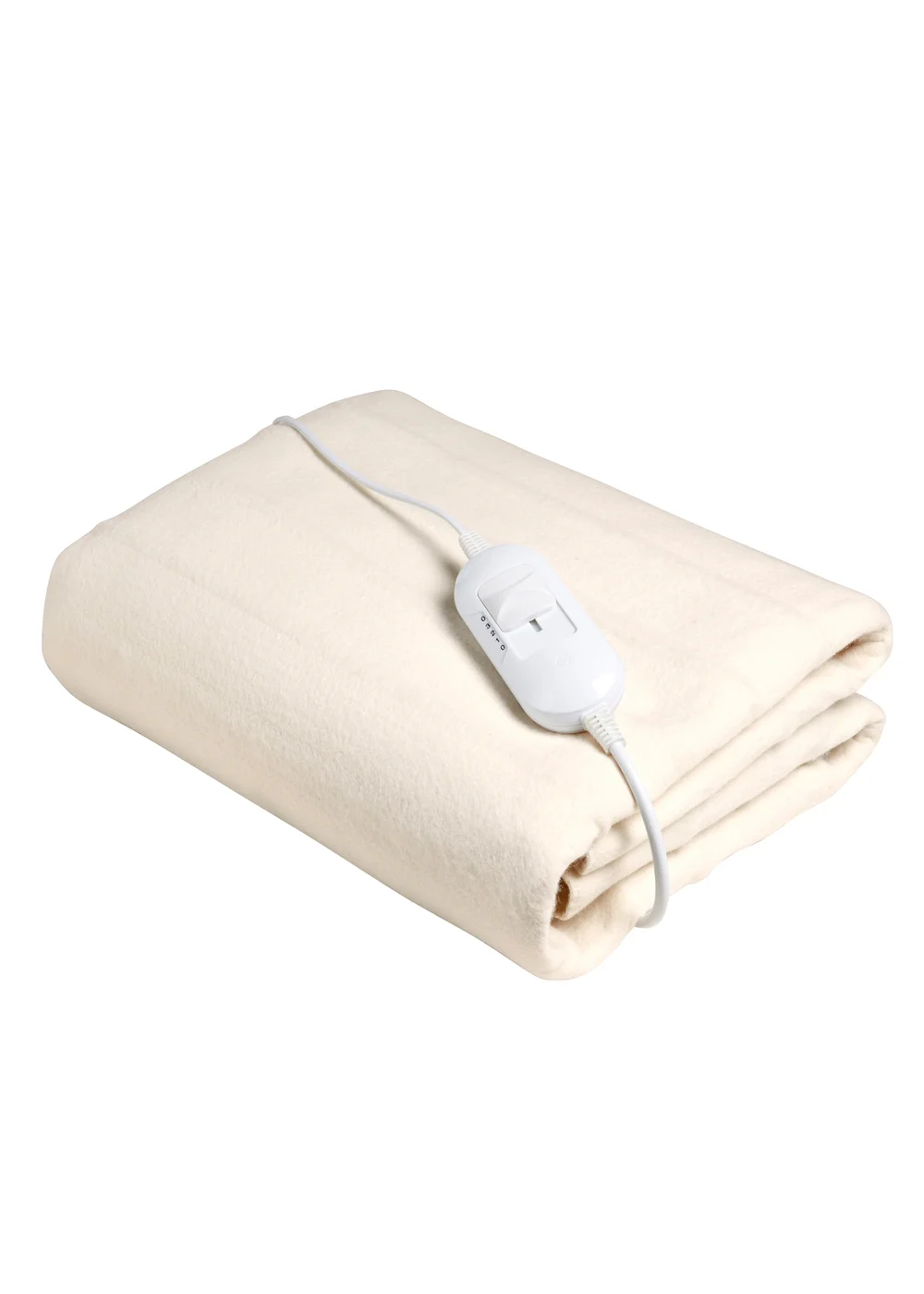 Cream Fleece Electric Blanket - Single Image 1