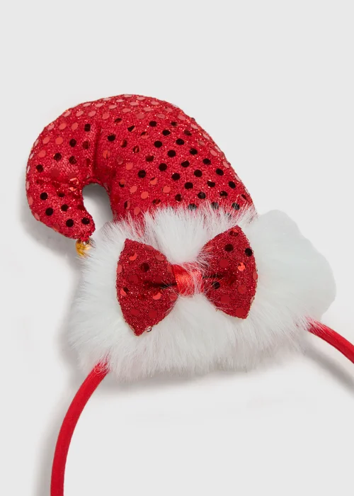 Red Santa Headband - One Size Image 2