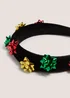 Black Christmas Present Headband - One Size Image 2