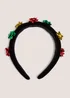Black Christmas Present Headband - One Size Image 1