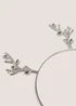 Silver Reindeer Headband - One Size Image 2