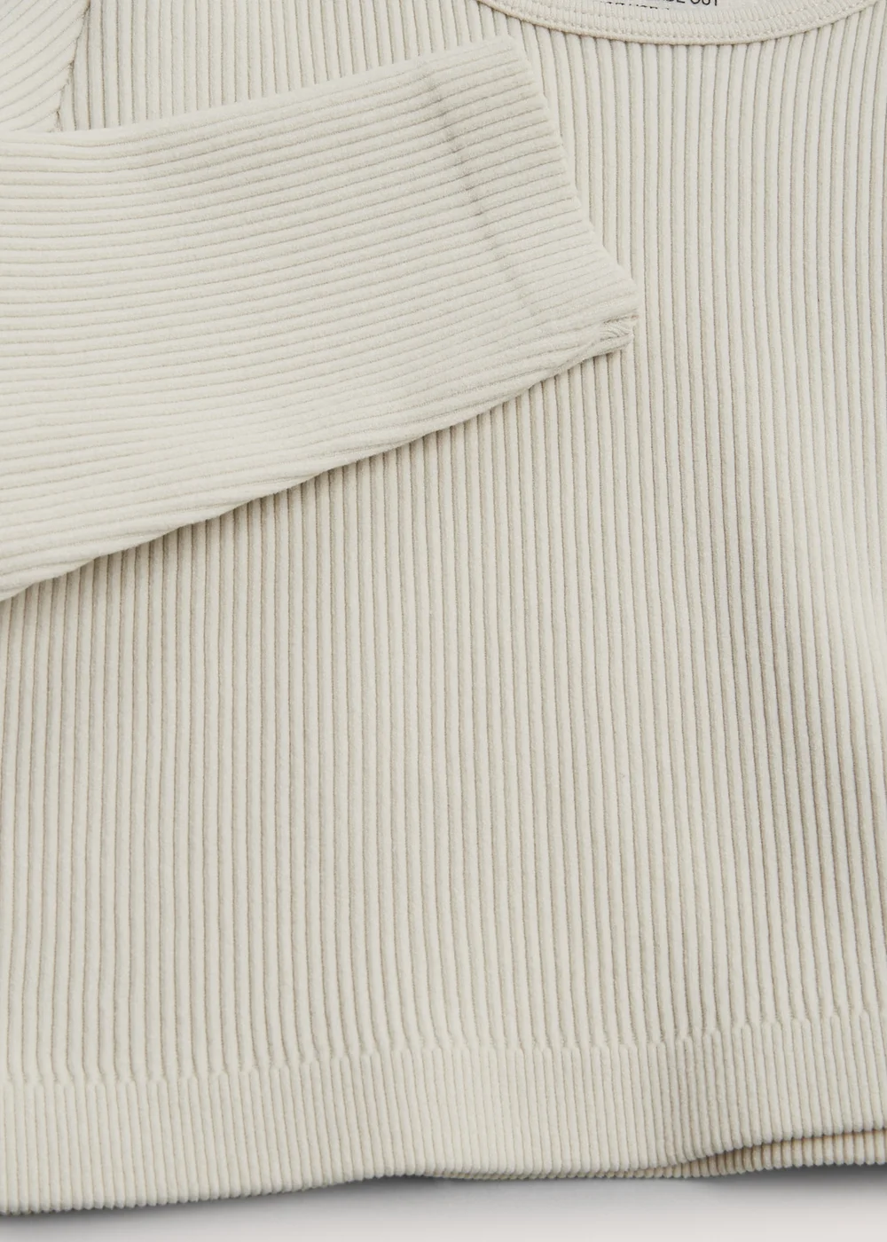 Girls Cream Seamless Long Sleeve Top (7-15yrs) - S Image 2