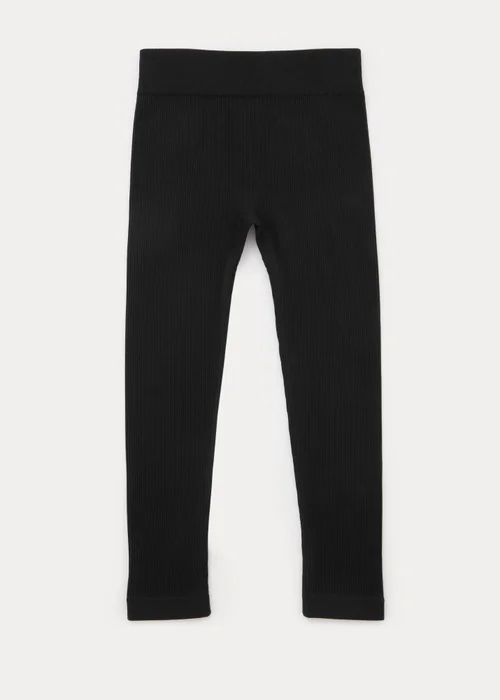 Girls Black Seamless Leggings (7-15yrs) - S Image 1
