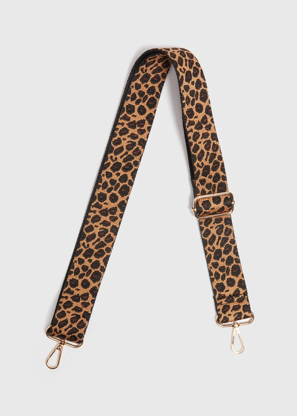 Brown Leopard Bag Strap - One Size Image 1