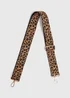 Brown Leopard Bag Strap - One Size Image 1